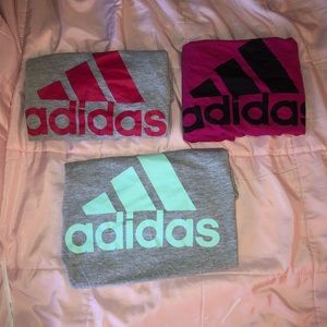 three adidas “the go-to tee”